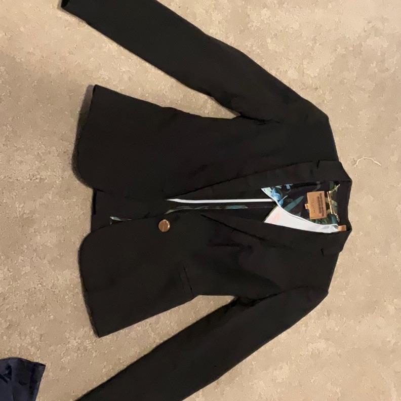 Ted Baker London Single-Button Black Blazer